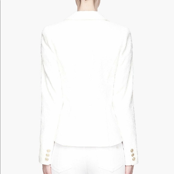 smythe off white floral lace jacquard blazer - Picture 7 of 13